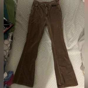 Corduroy bell bottom pants